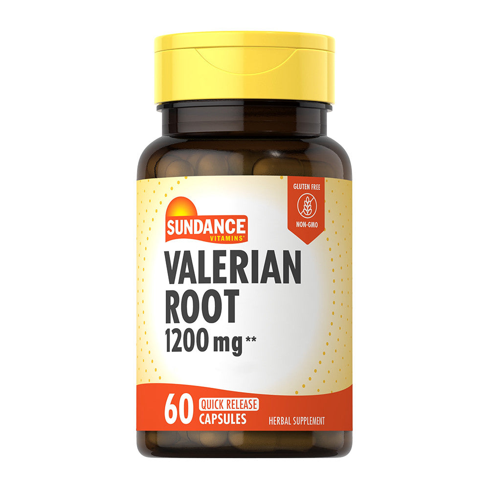 Sundance Vitamins Valerian Root 1200 Mg Capsules, 60 Ea